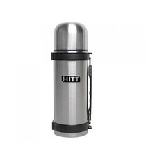 Классический термос HITT Походный H750HB (0.75 л) серебристый/черный