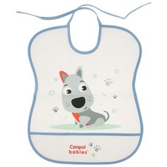 Canpol Babies Нагрудник Soft Plastic bib, 1 шт., расцветка: собачка