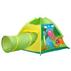 Палатка iPLAY Динозавры 8351 зеленый/желтый