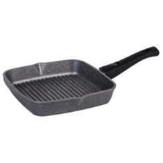 Сковорода-гриль Мечта Гранит 26х26 см со съемной ручкой, съемная ручка, гранит