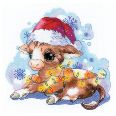 Риолис Набор для вышивания Новогодний бычок 25 х 25 см (1898)