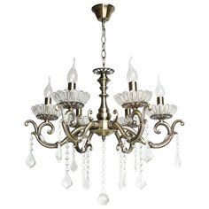 Люстра IMEX KL.1973-6-P АВ, E14, 360 Вт