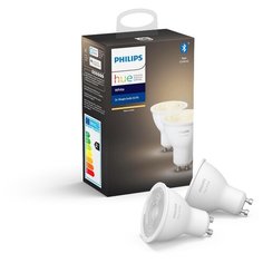 Упаковка светодиодных ламп 2 шт Philips Hue White, GU10, 5.2Вт