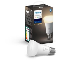 Лампа светодиодная Philips Hue White, E27, A60, 9Вт