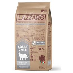 Корм для кошек Lazzaro с индейкой 1.5 кг