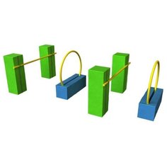 Мягкий игровой комплекс ROMANA 15.89.22 синий/зеленый