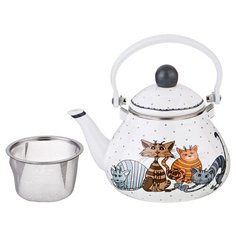 Agness Чайник 934-356 1.3л, озорные коты