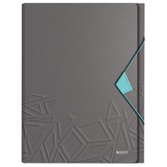 Leitz Папка-органайзер на резинке Urban Chic A4, пластик 5 отделений серый