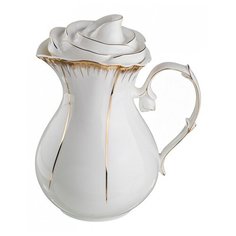 Подарочный кувшин Lefard Цветочная симфония 590-076 1.2 л белый/золото