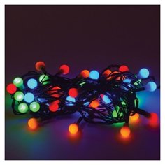 Гирлянда Золотая сказка 591103, 50 ламп, мультицвет/зеленый провод