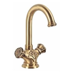 Смеситель для раковины (умывальника) Bronze de Luxe 21981 двухрычажный