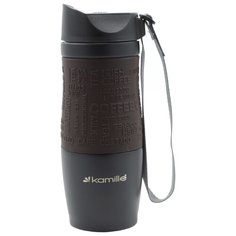 Термокружка Kamille KM-2052A (0.38 л) коричневый
