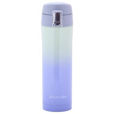 Классический термос Kamille КМ-2095 (0.45 л) фиолетовый/зеленый