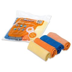 Салфетка Airline из микрофибры в рулончиках 4 шт