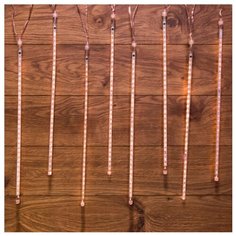 Гирлянда NEON-NIGHT Тающие сосульки, 8х30 LED, 50 см, 8 ламп, теплый белый/прозрачный провод