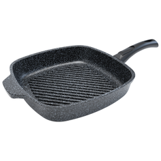 Сковорода-гриль НЕВА МЕТАЛЛ ПОСУДА Байкал 254028G 28х28 см, съемная ручка