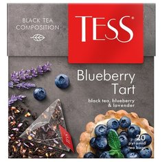 Чай черный TESS Blueberry Tart в пирамидках, 20 шт.