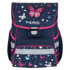 Herlitz Ранец Loop Butterfly (50025800), синий/розовый