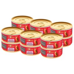 Корм для кошек Molina беззерновой, с курицей, с креветками 12шт. х 80 г