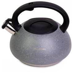 Kamille Чайник со свистком KM-0855, 3 л, серый