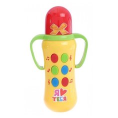 Развивающая игрушка Zabiaka Бутылочка желтый/красный