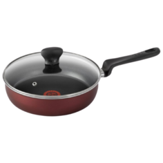 Сотейник Tefal Only Cook 24 см с крышкой, коричневый