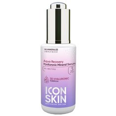 Icon Skin Aqua Recovery Hyaluronic Mineral Serum Сыворотка для лица с гиалуроновой кислотой и минералами, 30 мл