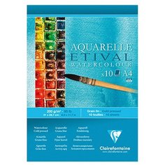 Альбом для акварели Clairefontaine Etival 29.7 х 21 см (A4), 200 г/м², 10 л.