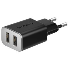 Сетевая зарядка Deppa 11380 черный