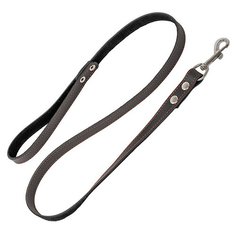 Поводок для собак Homepet двойной простроченный (52315) черный 1.2 м 15 мм