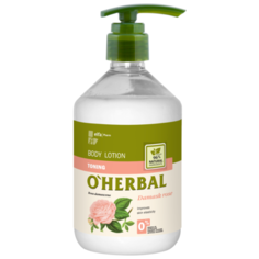 Лосьон для тела OHerbal Тонизирующий c экстрактом дамасской розы, 500 мл