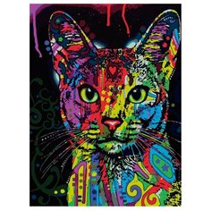 Цветной Картина по номерам "Кошка поп-арт" 30х40 см (ME1006)