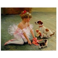 Paintboy Картина по номерам "Юная балерина" 40х50 см (GX5517)