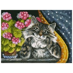 Белоснежка Картина по номерам "На окошке" 30х40 см (047-AS)