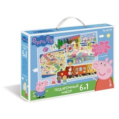 Набор настольных игр Origami Peppa Pig 6 в 1