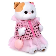 Мягкая игрушка Basik&Co Кошка Ли-Ли в вельветовой курточке 24 см
