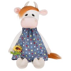 Мягкая игрушка Maxitoys коровка Глаша в платье с цветочком 28 см