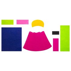 Апплика Набор для изготовления игрушки из фетра Кукла в красном платье (C3309-02)