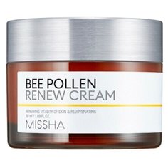 Missha Bee Pollen Renew Cream восстанавливающий крем для лица с экстрактом пчелиной пыльцы, 50 мл