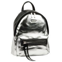 Рюкзак DAVID JONES, искусственная кожа, серебристый