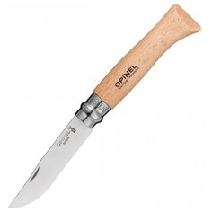 Нож складной OPINEL №8 Stainless steel Breech коричневый