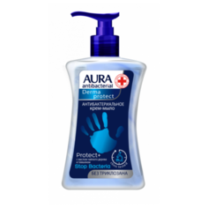 Крем-мыло Aura Derma Protect Антибактериальное с маслом чайного дерева и тимьяном, 250 мл