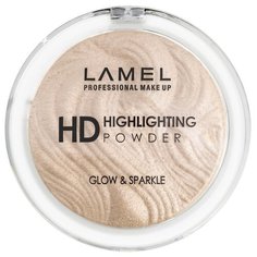 Lamel Professional Хайлайтер HD Highlighting Powder Glow & Sparkle 401