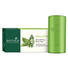 Мыло кусковое Biotique Bio Basil & Parsley Revitalizing Body Soap, 150 г