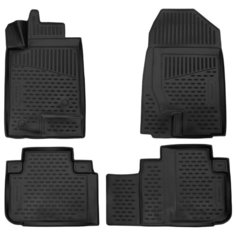 Комплект ковриков ELEMENT 3D02025210k 4 шт. черный