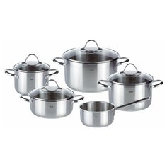 Набор посуды Fissler Paris 211405 9 пр. серебристый