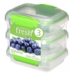 Sistema Набор контейнеров Fresh 951523 прозрачный/зеленый