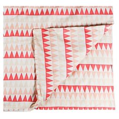 Amarobaby пододеяльник TRIANGLES (сатин) 147х112 см бежевый/розовый
