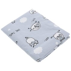 Amarobaby пододеяльник 101 Барашек (хлопок) 147х112 см серый