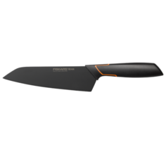 FISKARS Нож сантоку Edge 17 см черный/оранжевый